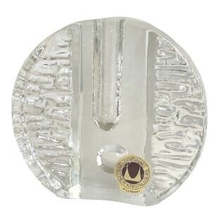 Walther Glas Solifleur Crystal Bud Vase 1960s German Design Heavy Hard To Find